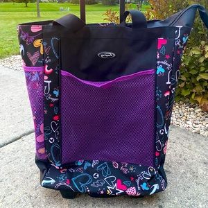 OLYMPIA dance travel rolling bag like new!